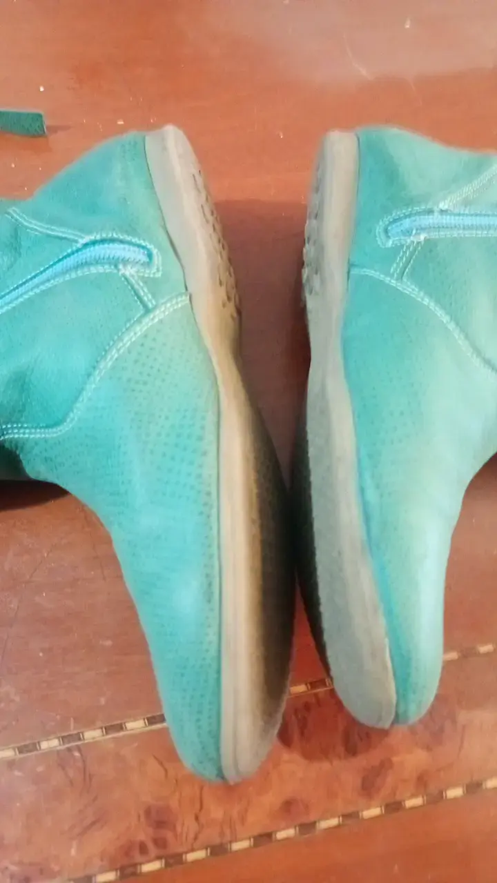 Botas verdes de gamuza con cierre lateral - 5