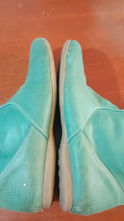 Botas verdes de gamuza con cierre lateral - miniatura 6