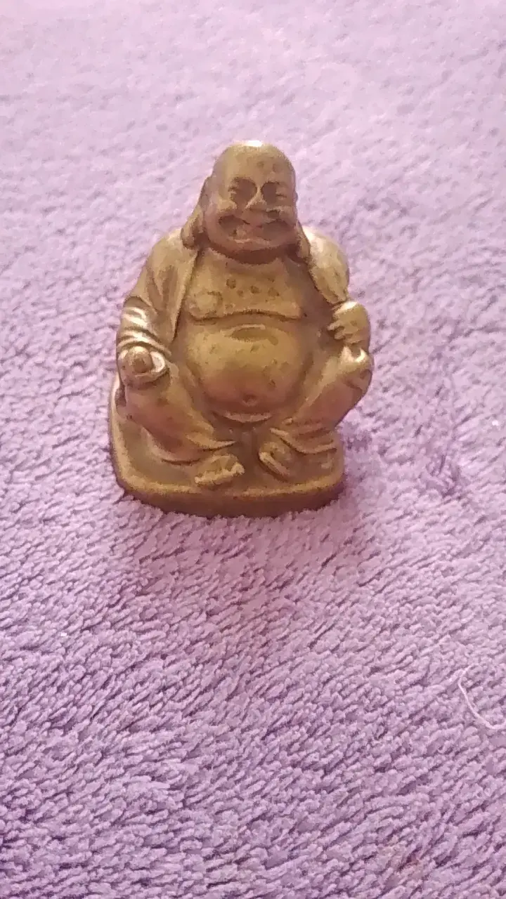 Figura decorativa de Buda en bronce