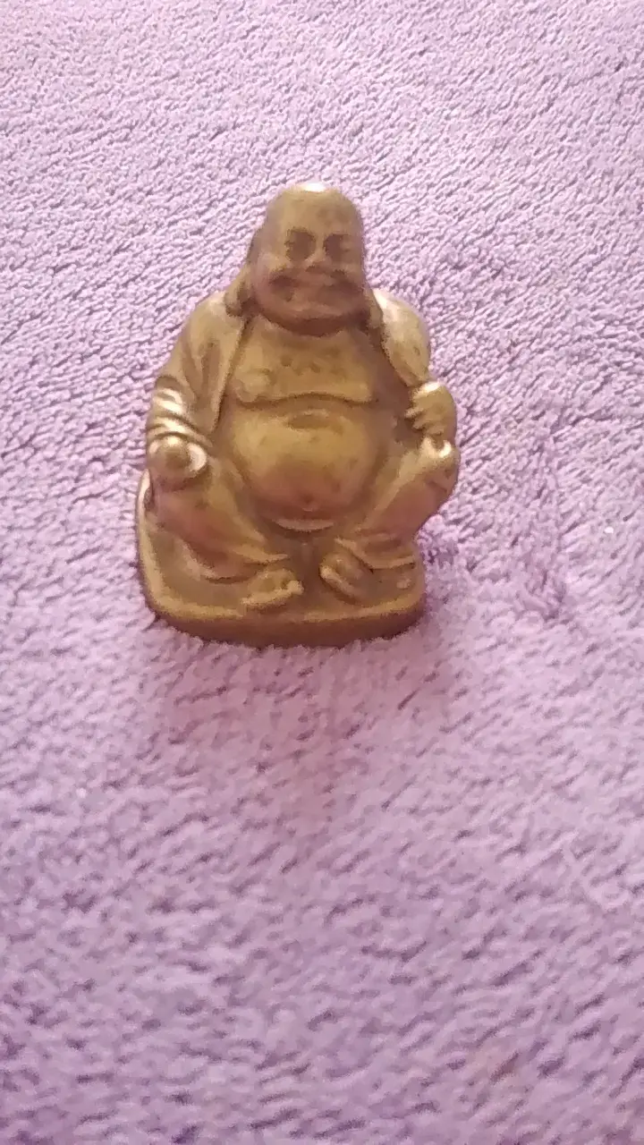 Figura decorativa de Buda en bronce - 3