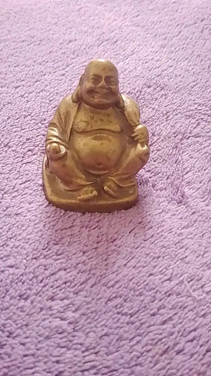Figura decorativa de Buda en bronce - 4