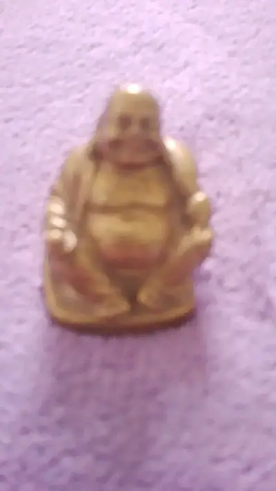 Figura decorativa de Buda en bronce - miniatura 5