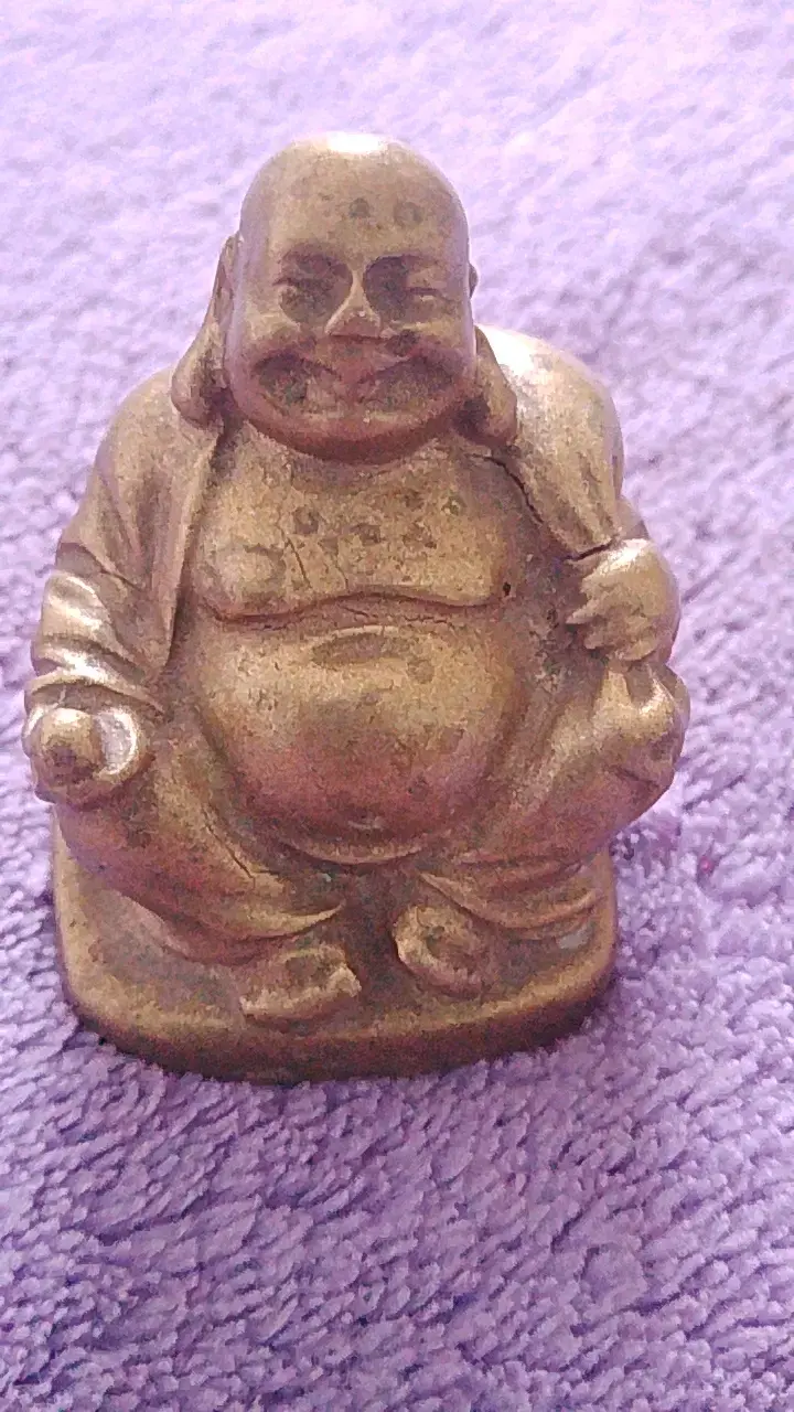 Figura decorativa de Buda en bronce - 6