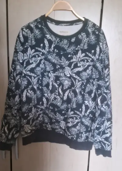 Polerón estampado de hojas para hombre - miniatura 1