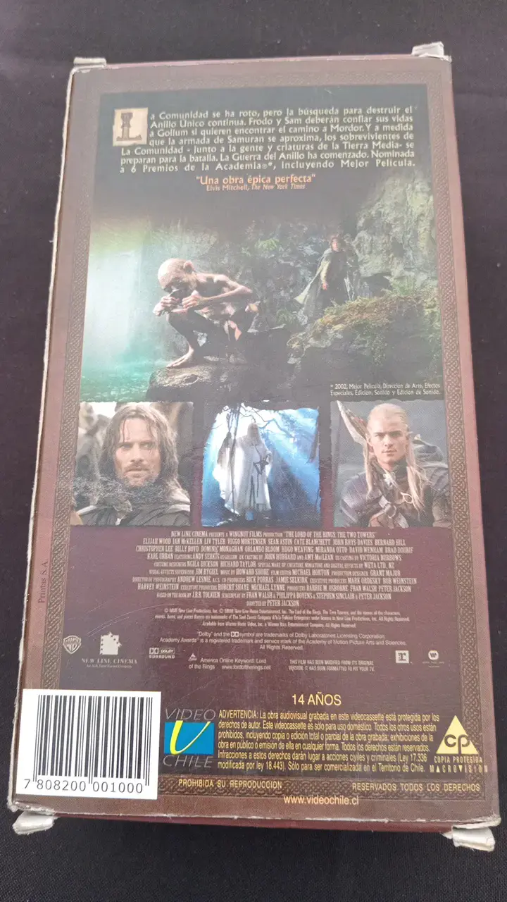DVD El Señor de los Anillos: Las Dos Torres - 2