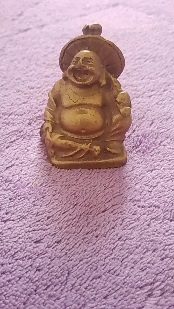 Figura decorativa de Buda en bronce - 4