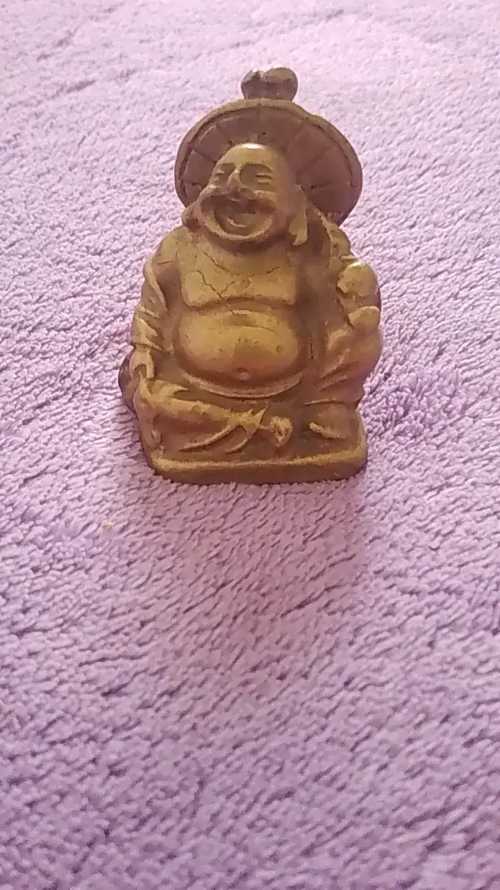 Figura decorativa de Buda en bronce - 5