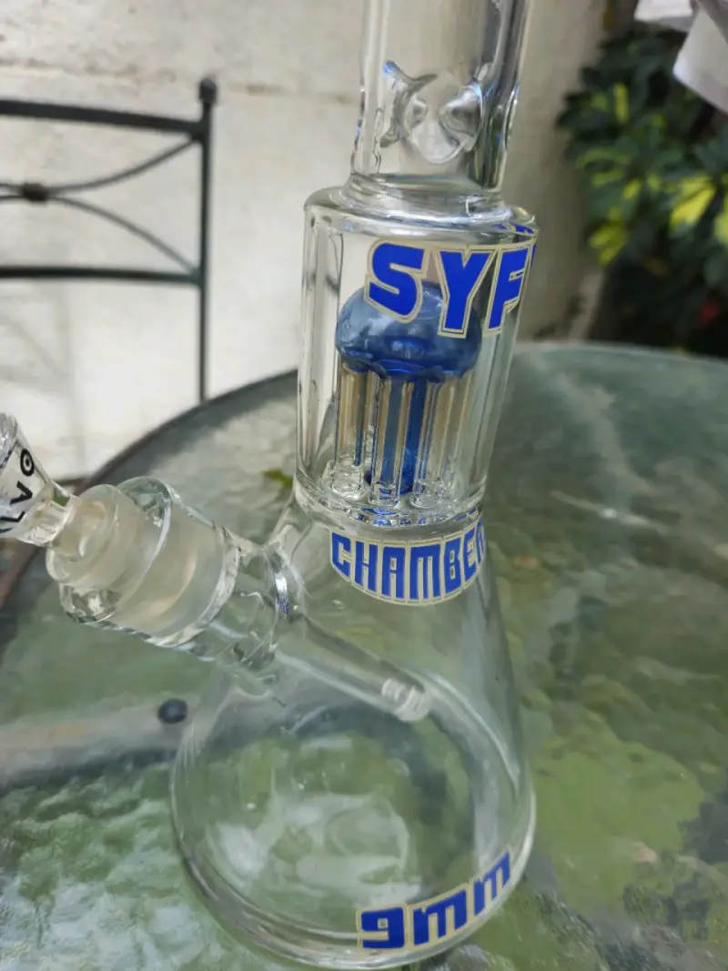 Bong de vidrio con percolador SYFY - 4