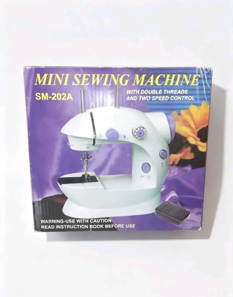 Máquina de Coser Mini SM-202A con Doble Hilo - 1