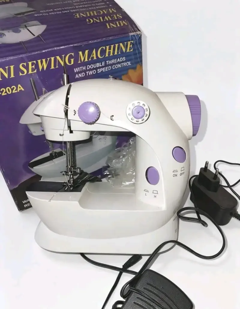 Máquina de Coser Mini SM-202A con Doble Hilo - 2