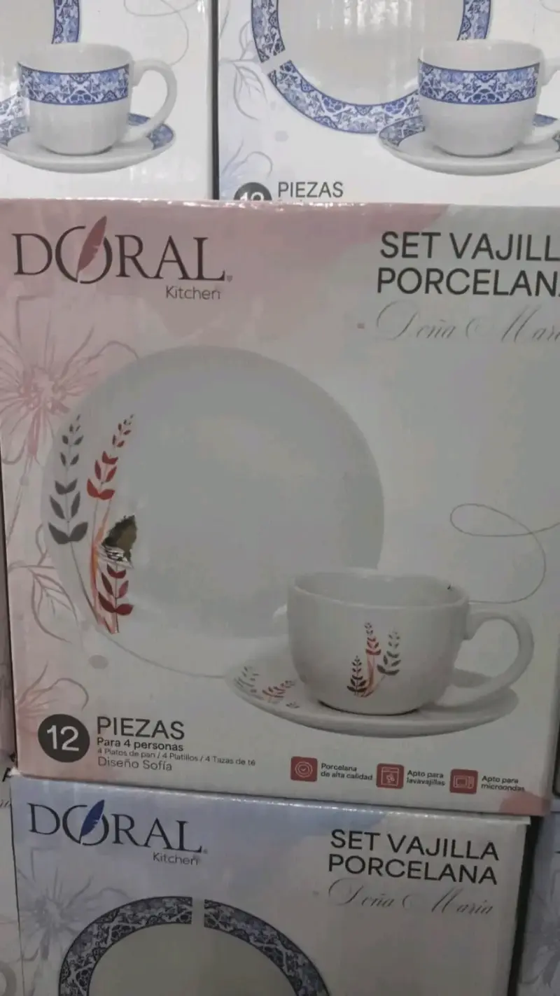 Set de vajilla de porcelana Doral 12 piezas - 2