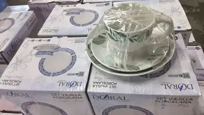 Set de vajilla de porcelana Doral 12 piezas - miniatura 3