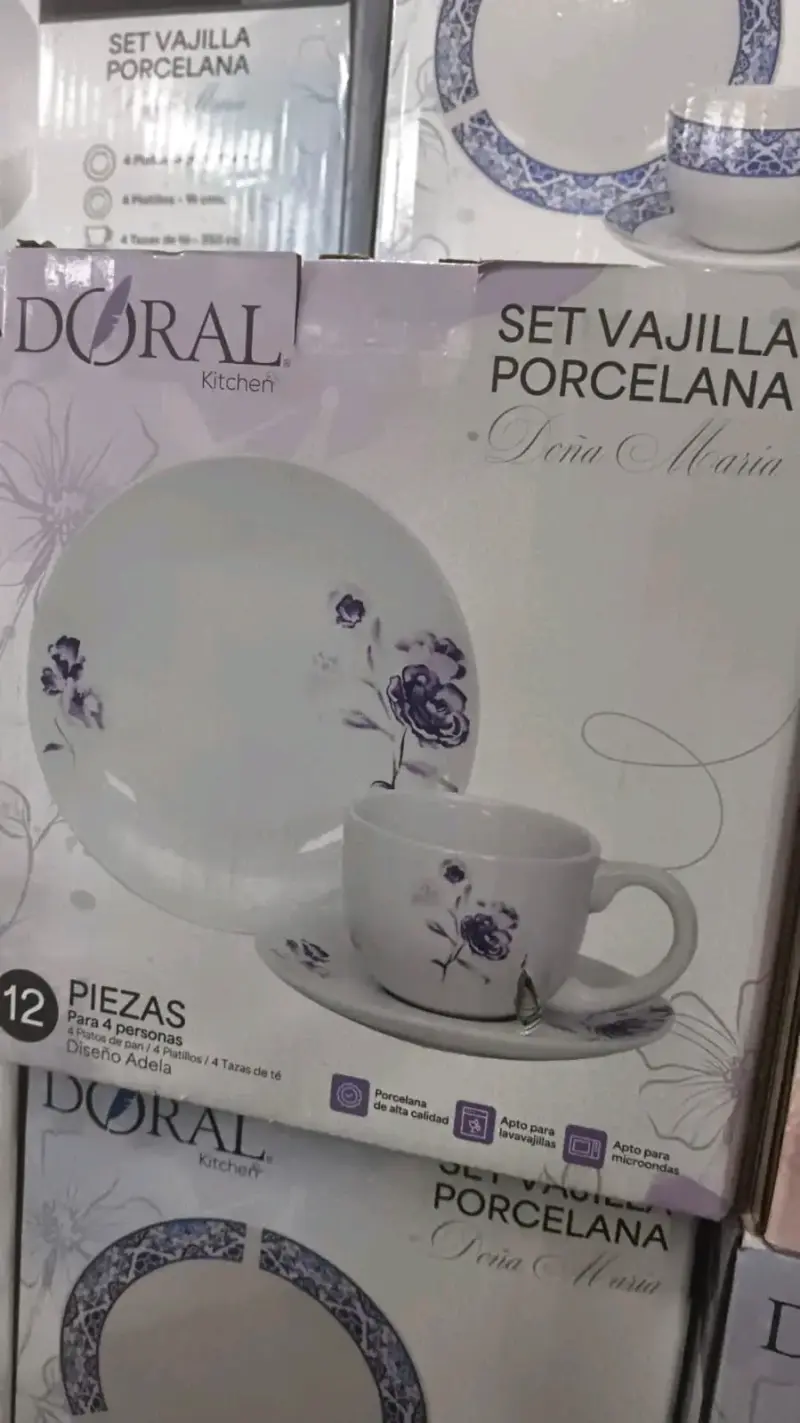 Set de vajilla de porcelana Doral 12 piezas - 4