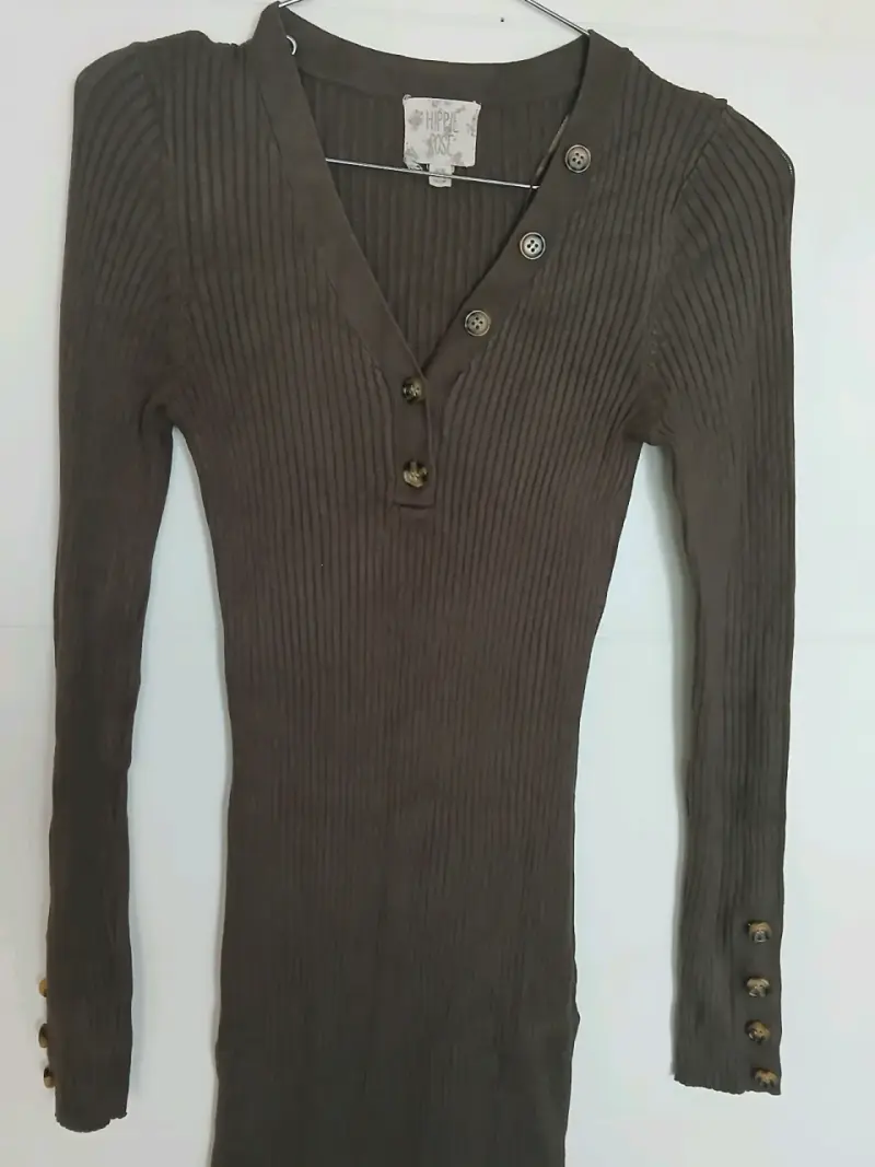 Vestido ajustado con botones - 2