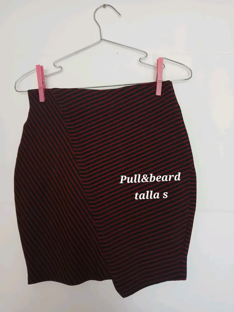 Falda rayada Pull&Bear talla S