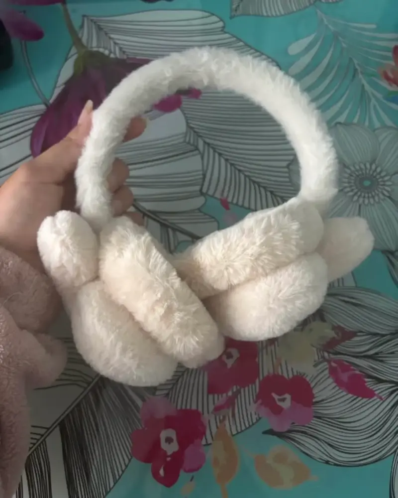 Orejeras de peluche con diseño de conejo - 4