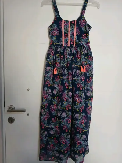 Vestido largo estampado floral talla 16 - miniatura 3