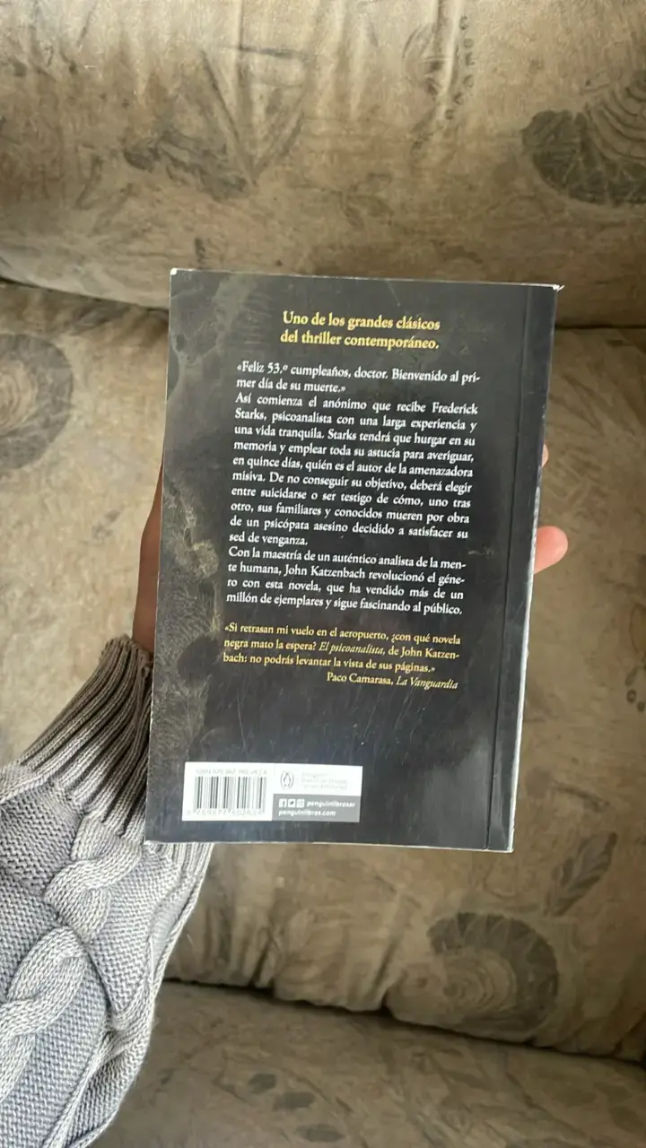 Libro El Psicoanalista de John Katzenbach - 2