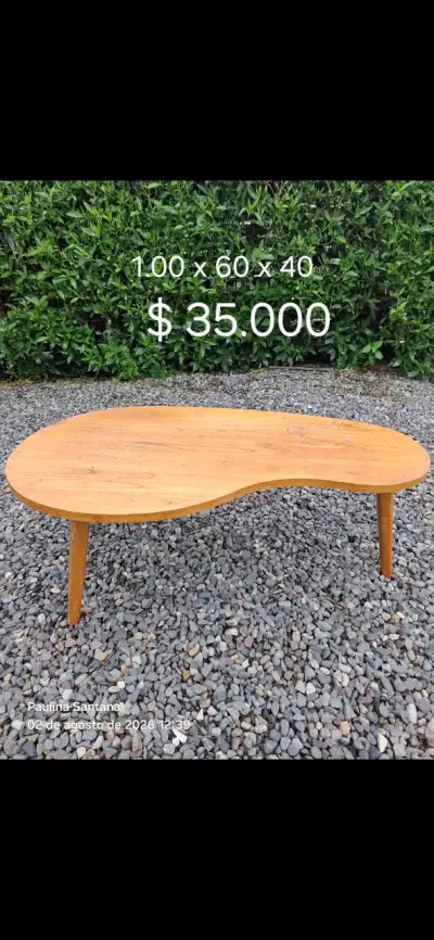 Mesa de centro de madera estilo moderno - miniatura 1