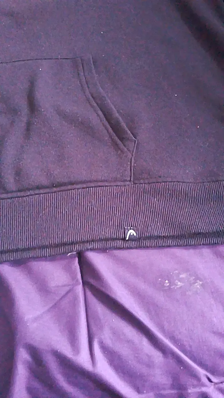 Polerón negro con capucha Head talla XL - 3