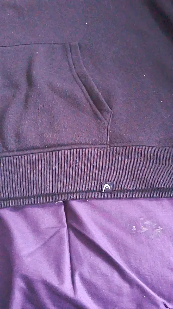 Polerón negro con capucha Head talla XL - 4