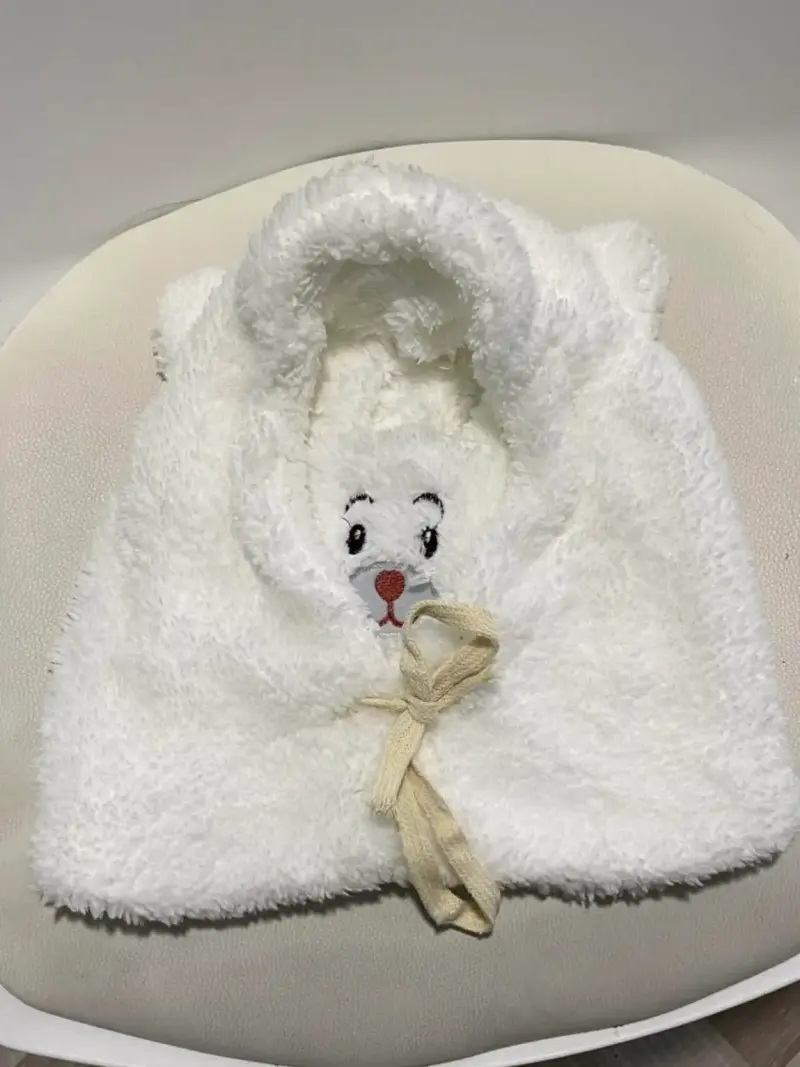 Gorro de invierno con diseño de oso para niños - 3