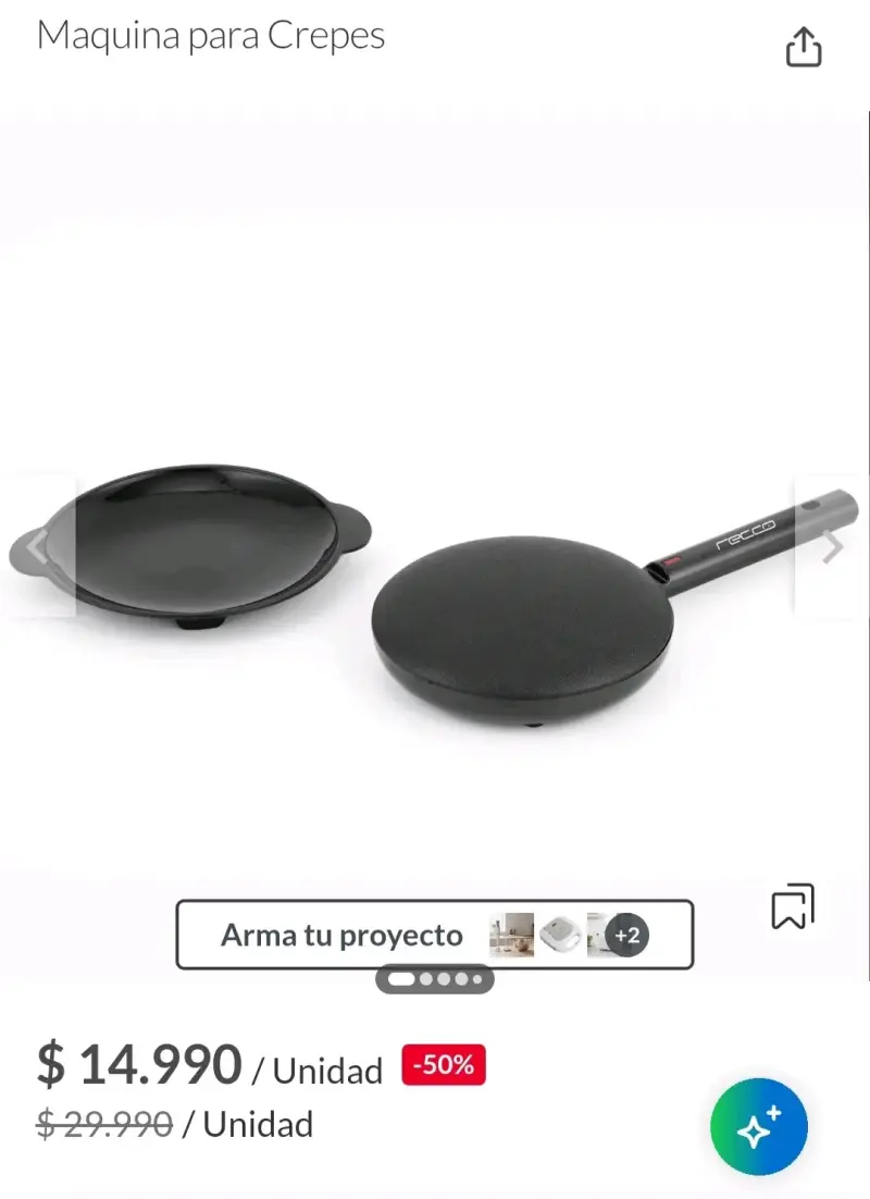 Máquina para Crepes Recco Antiadherente