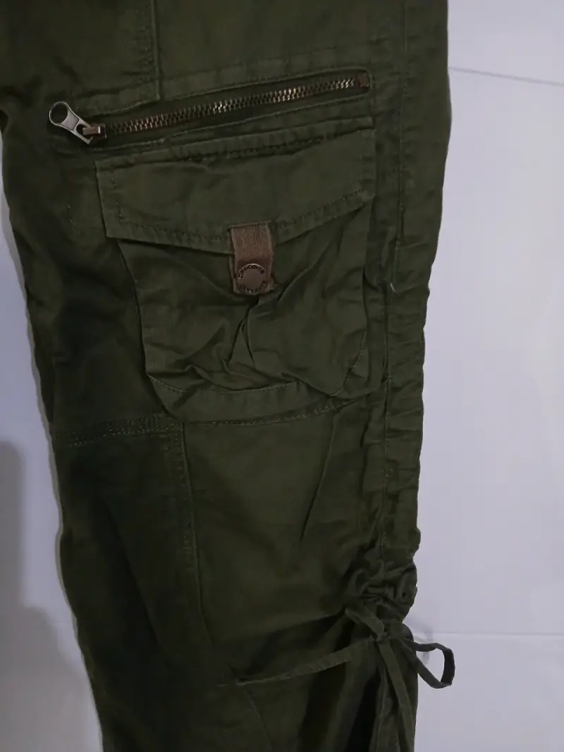 Pantalones cargo verdes Opposite talla 38 - 2
