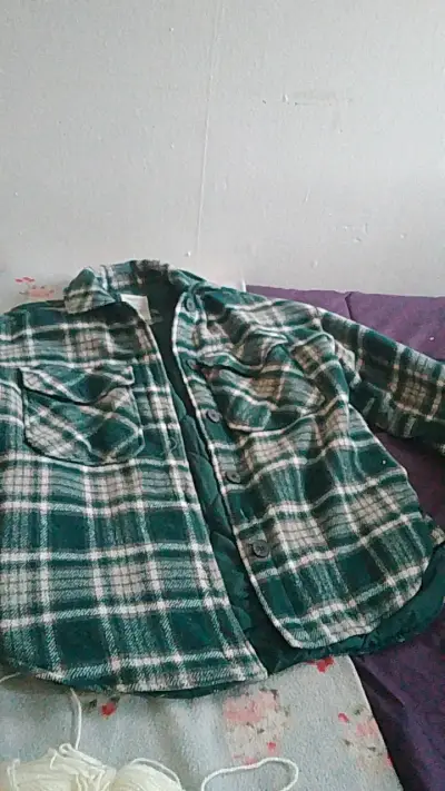 Camisa de franela verde a cuadros Index - miniatura 1