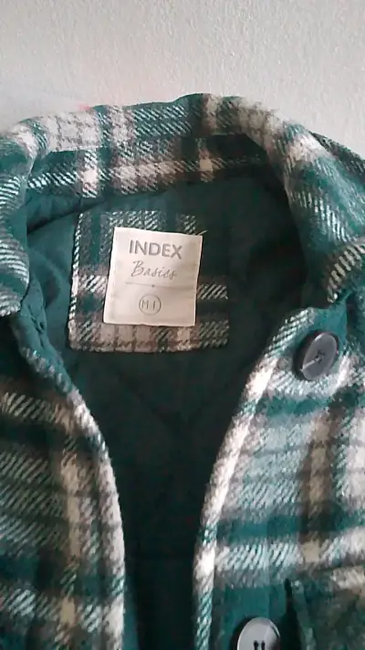 Camisa de franela verde a cuadros Index - miniatura 2