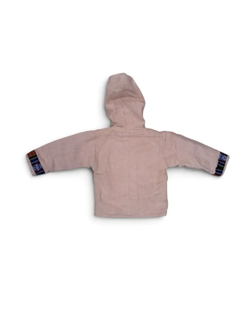 Chaqueta de bebé con capucha y diseño étnico - 3