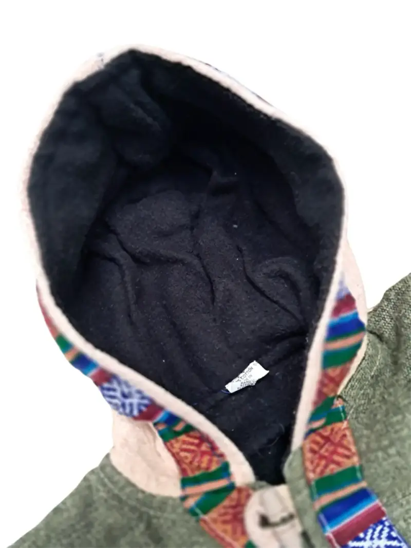 Chaqueta de bebé con capucha y diseño étnico - 4