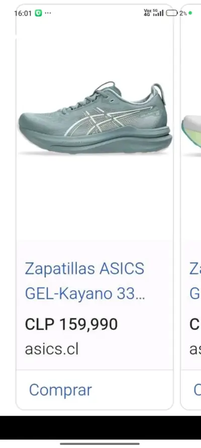 Zapatillas running Asics Gel-Kayano 33 teal - miniatura 4