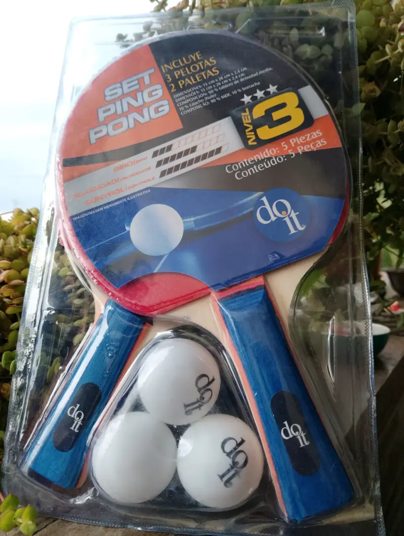 Set de Ping Pong Do It con 2 Paletas y 3 Pelotas - 2
