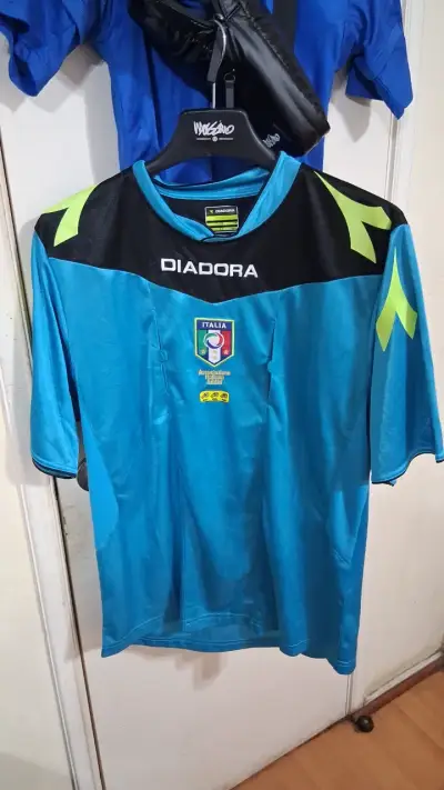 Camiseta Diadora Italia de fútbol azul - miniatura 1