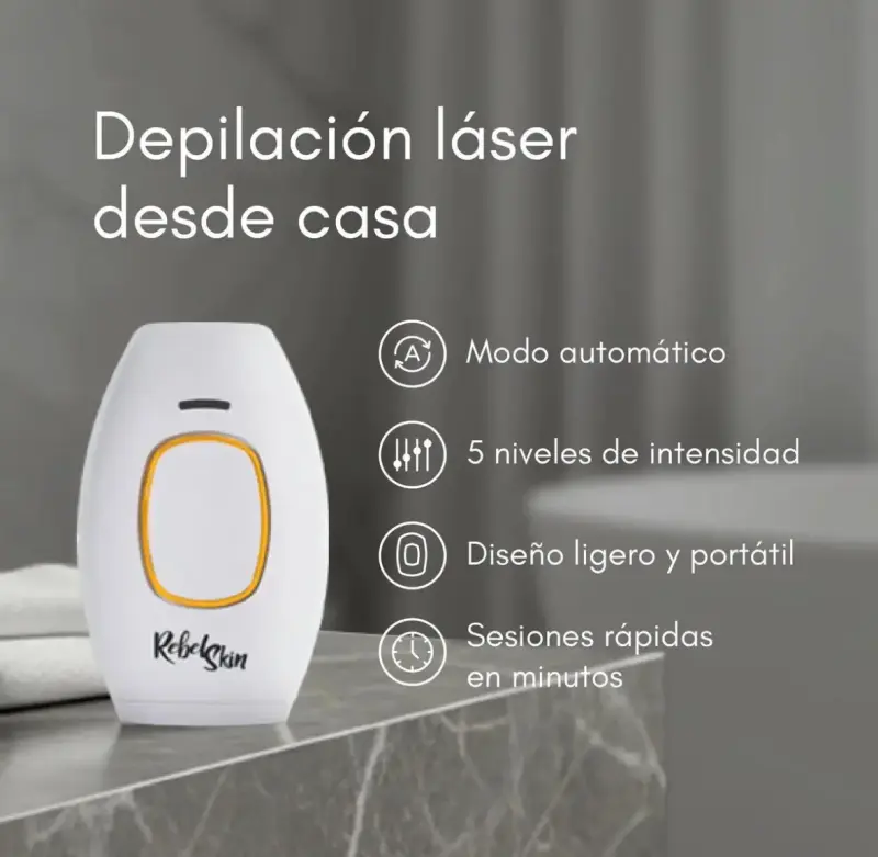 Depiladora láser Rebel Skin portátil con 5 niveles - 4