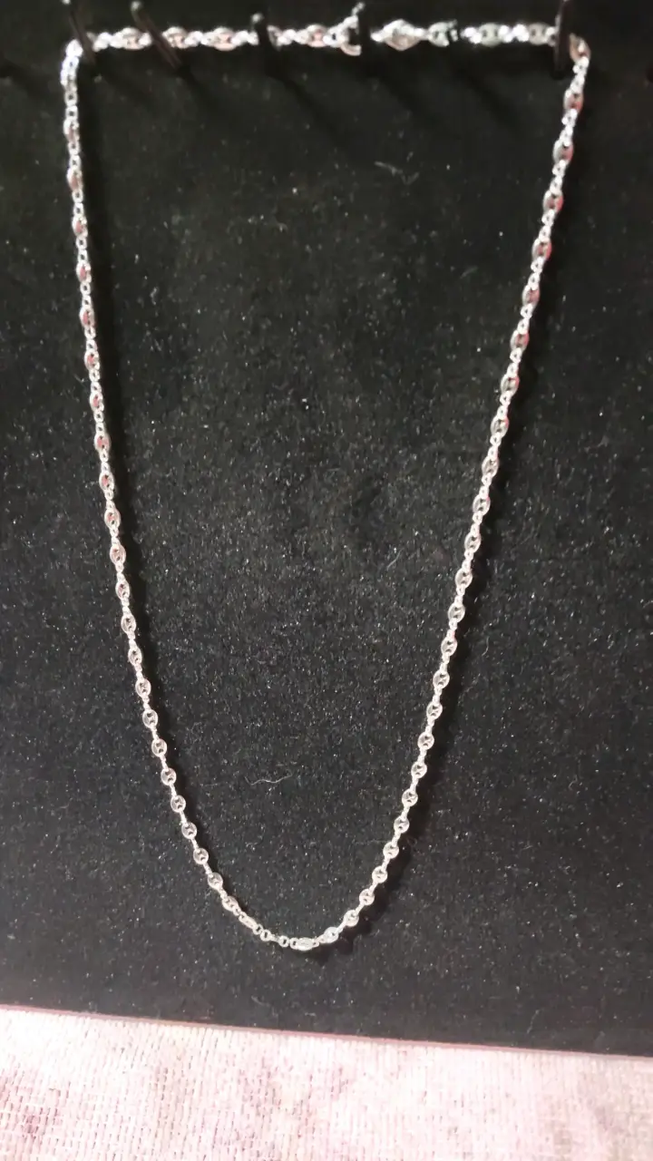 Collar de plata elegante para mujer - 1