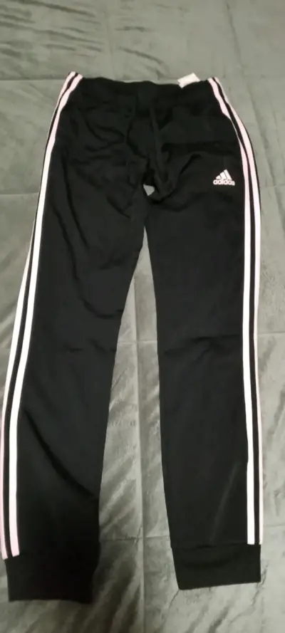 Pantalones deportivos Adidas negros con franjas - miniatura 2