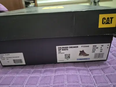 Botas de cuero marrón CAT para hombre - miniatura 6