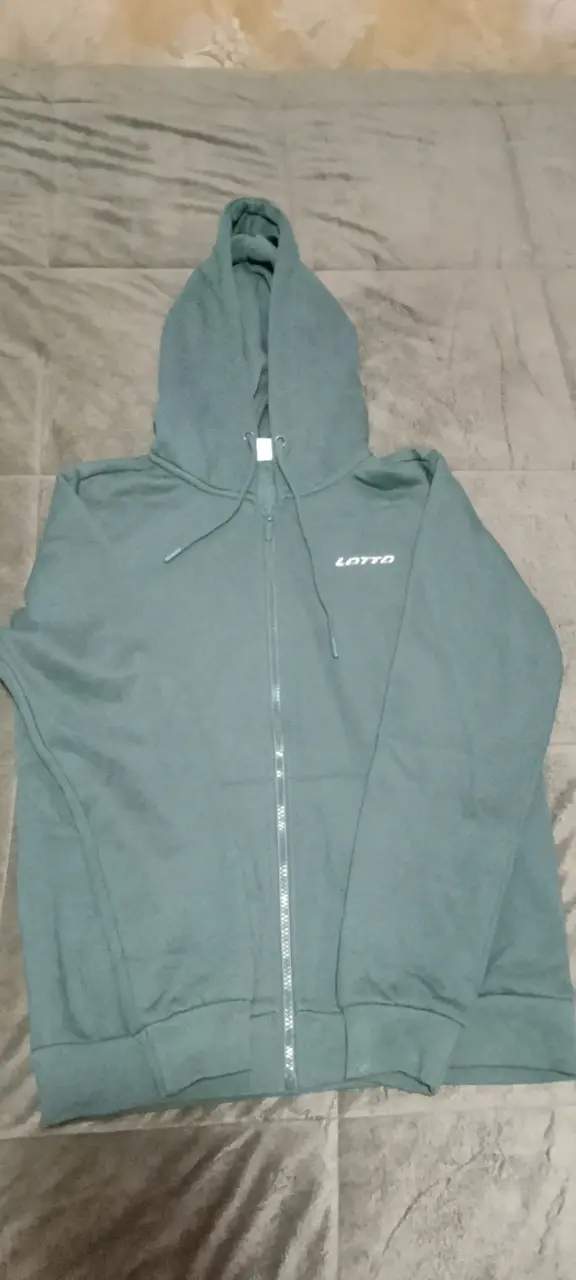 Polerón con capucha Lotto verde unisex