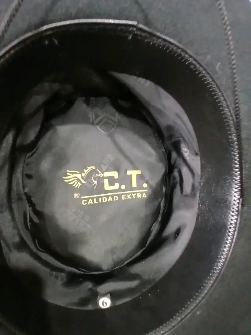 Sombrero negro de fieltro C.T. Calidad Extra - 3