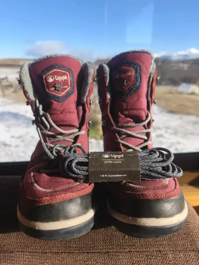 Botas de montaña rojas Lippi con cordones extra - miniatura 1