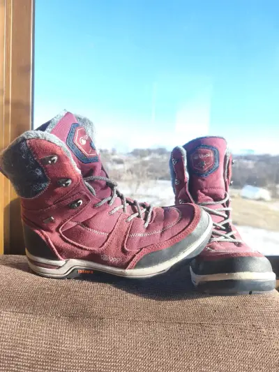 Botas de montaña rojas Lippi con cordones extra - miniatura 2