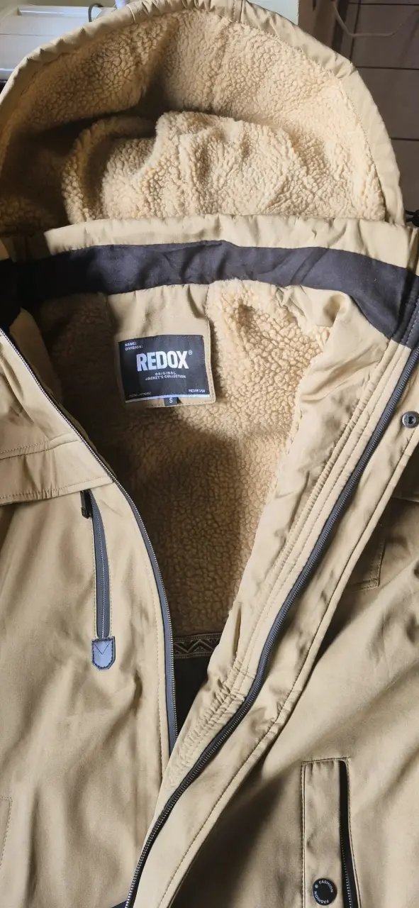 Parka beige con capucha forrada Redox - 2