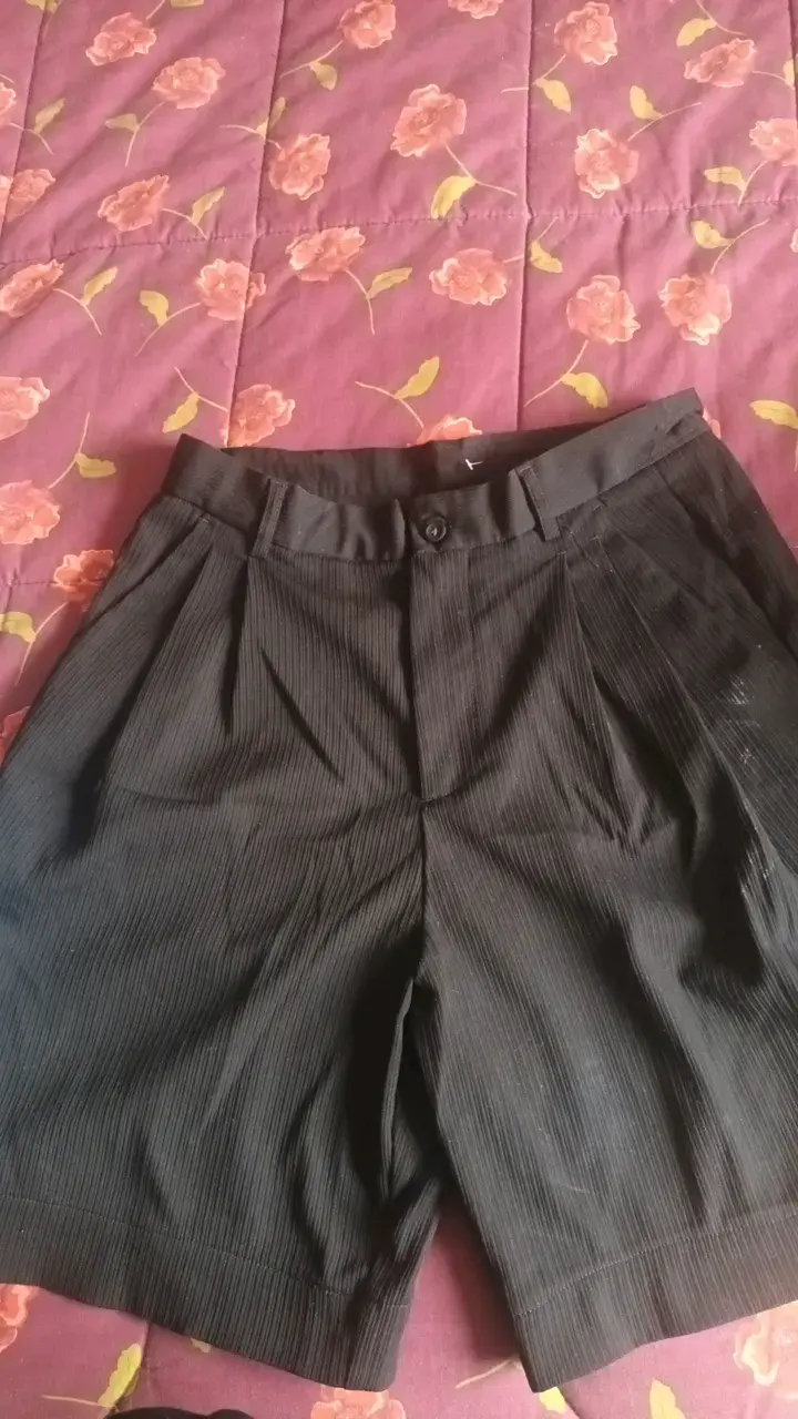 Shorts de vestir negros para hombre Zara - 1