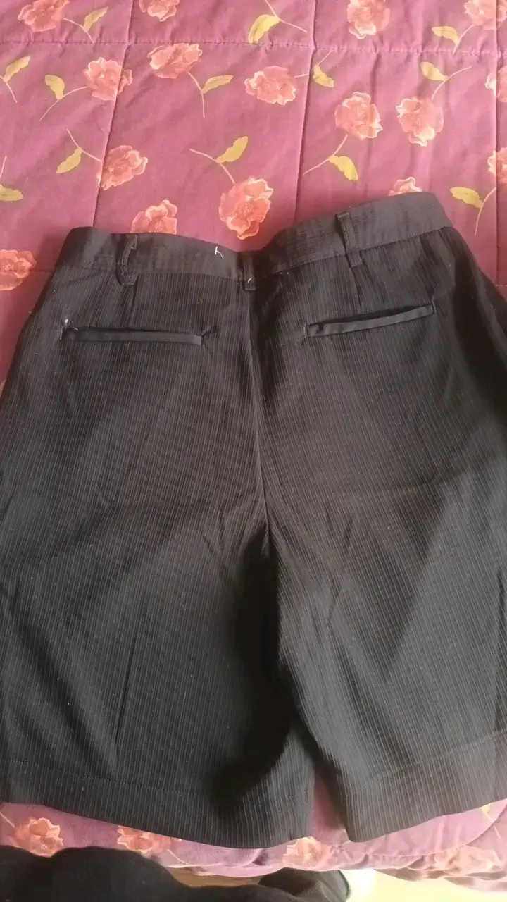 Shorts de vestir negros para hombre Zara - 4