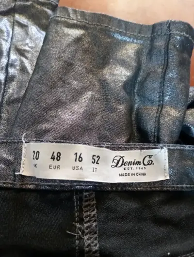 Pantalones de cuero sintético negro para hombre - miniatura 2