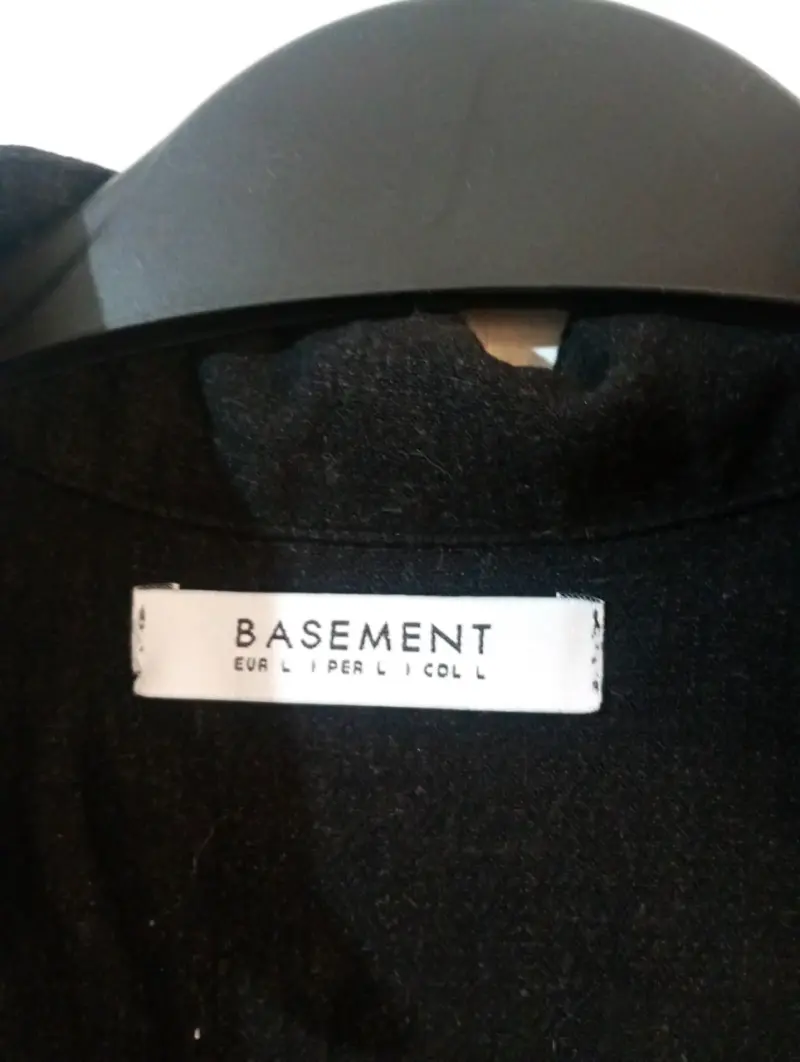 Blusa negra de lino Basement para mujer - 4