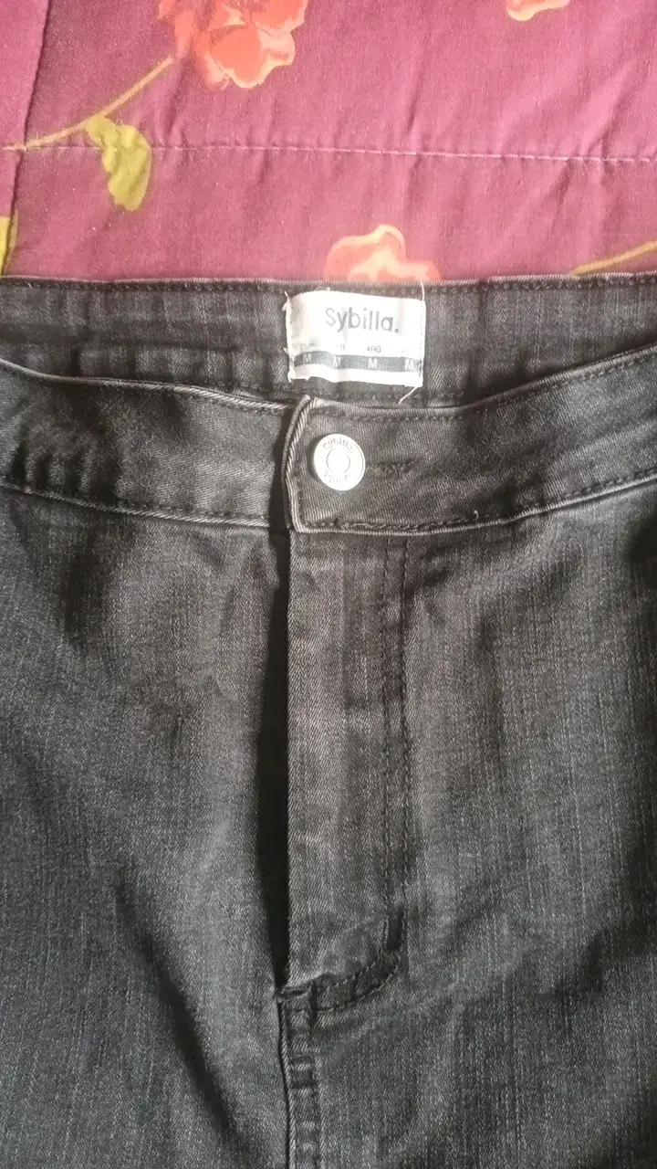 Falda de mezclilla negra Sybilla - 2