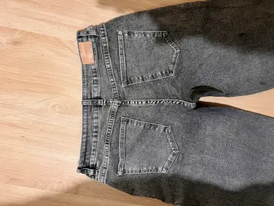 Jeans anchos gris para mujer talla 38 elasticados - miniatura 2